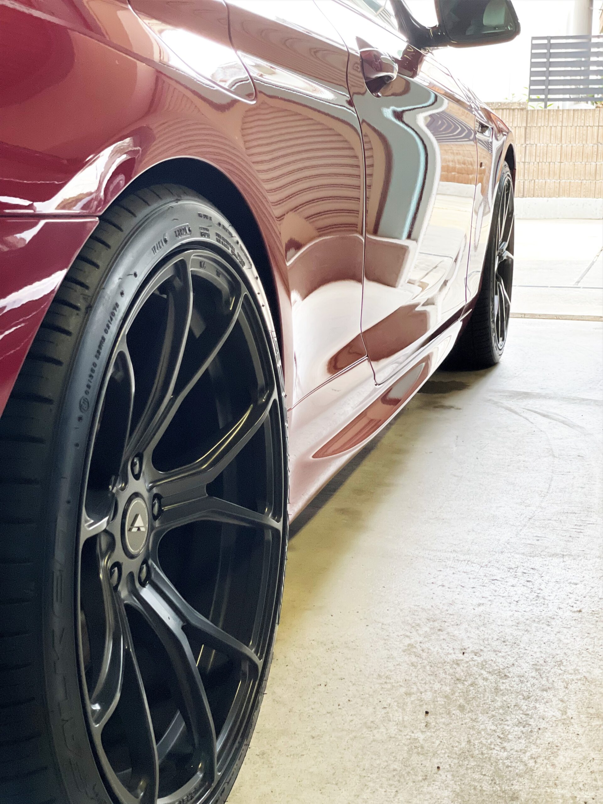 洗車後のBMW F13 650i リアクォーターからの仕上がり