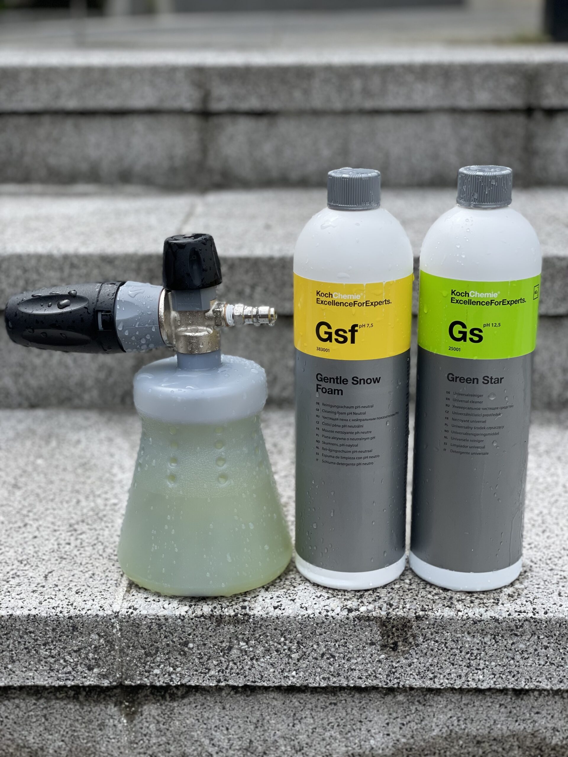 コッホケミー Koch Chemie Gentle Snow Foam と Green Star のボトル