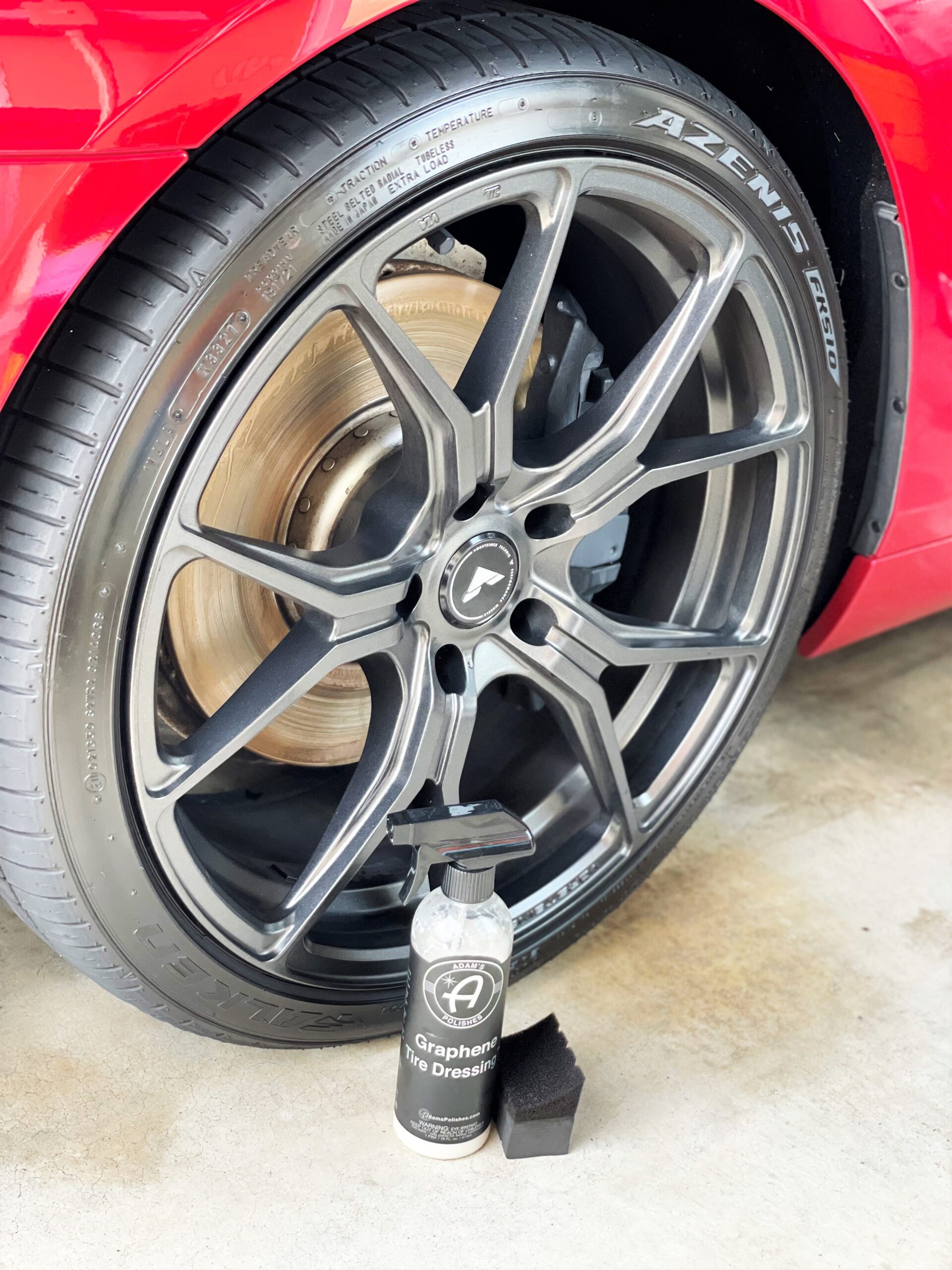 アダムスポリッシュ Adam's Polishes Graphene Tire Dressing の施工
