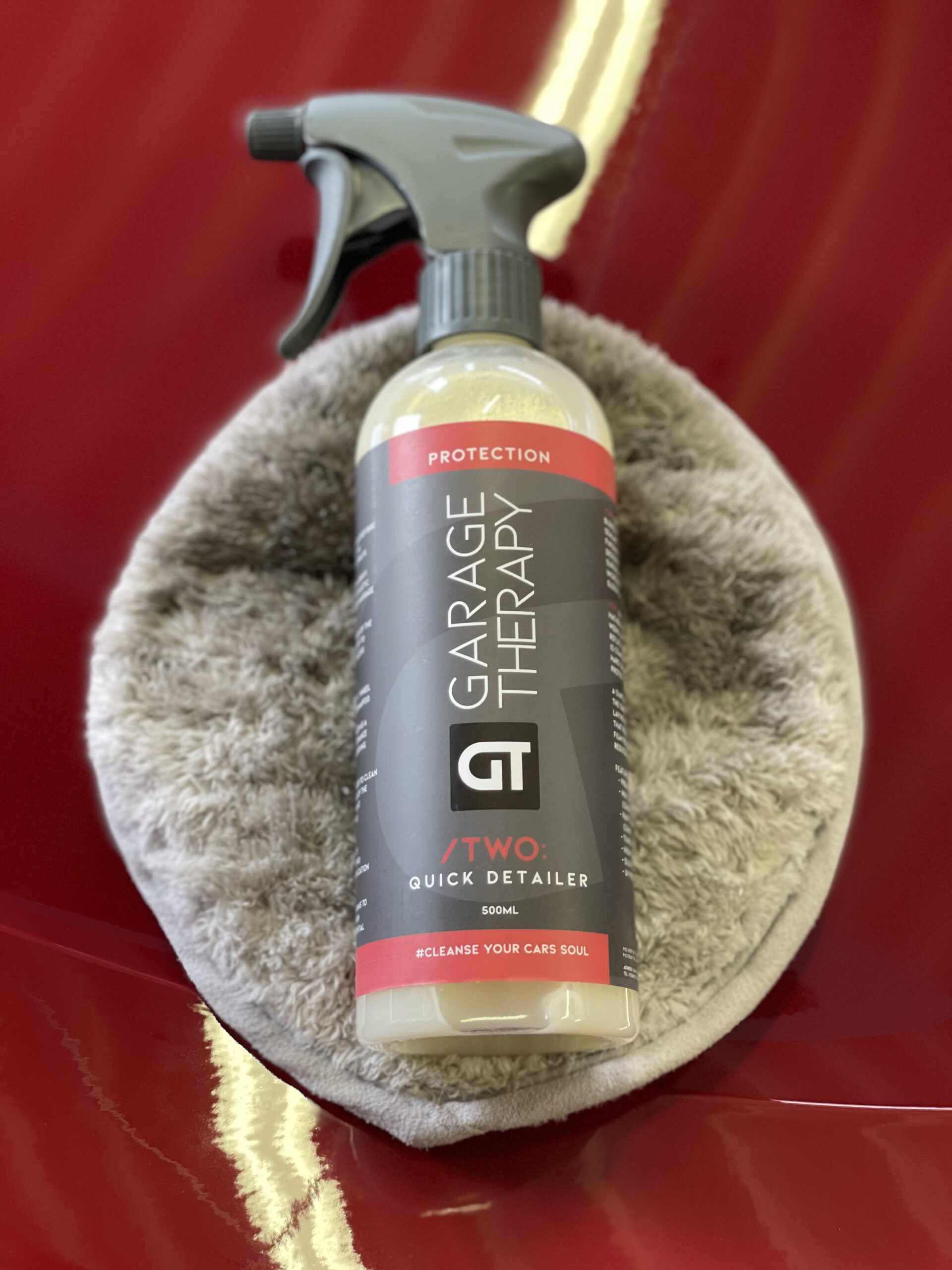 Garage Therapy /TWO: Quick Detailer で BMW のドア周りを拭き上げ