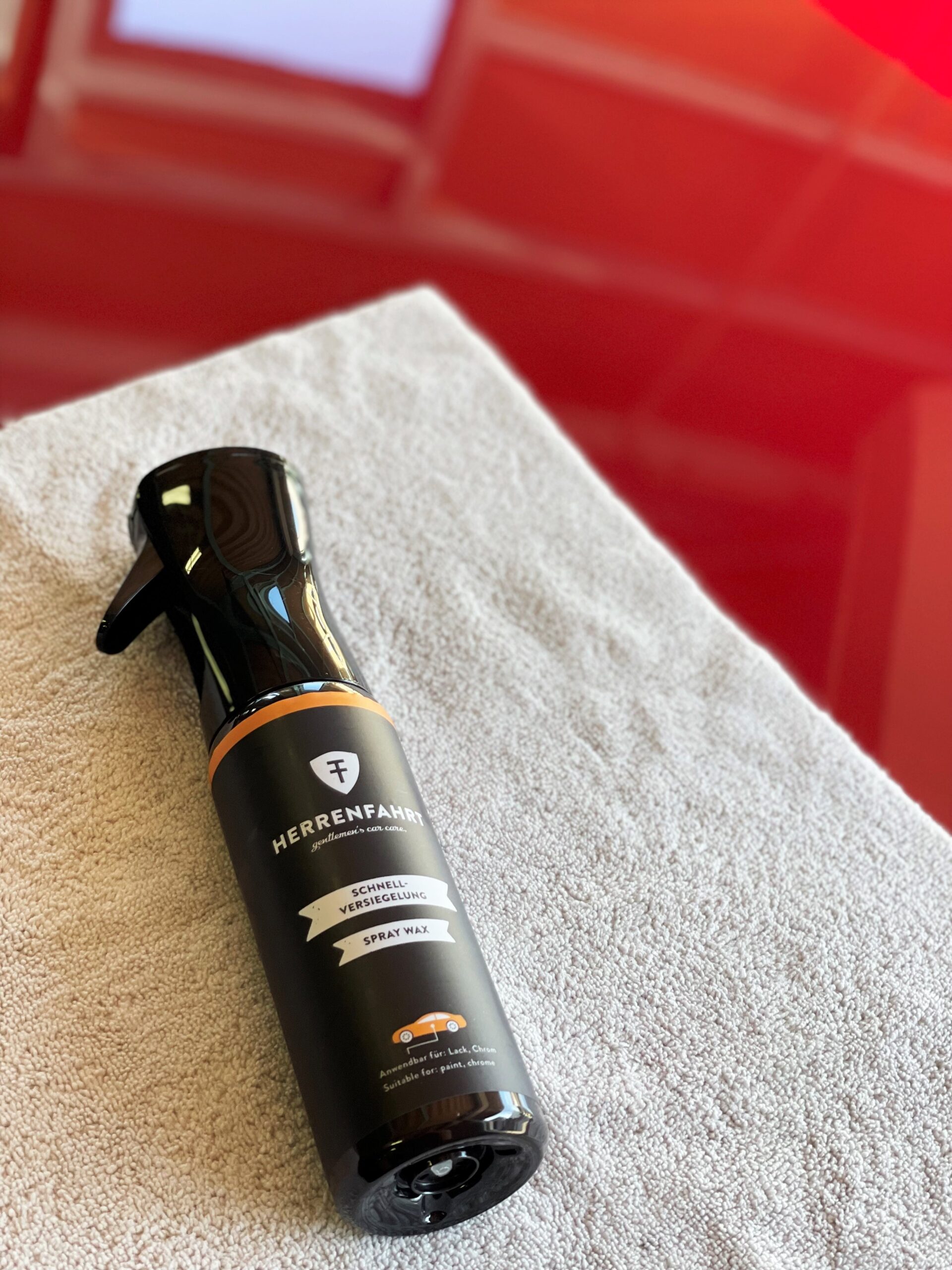HERRENFAHRT Spray WaxのボトルとBMW F13 650i
