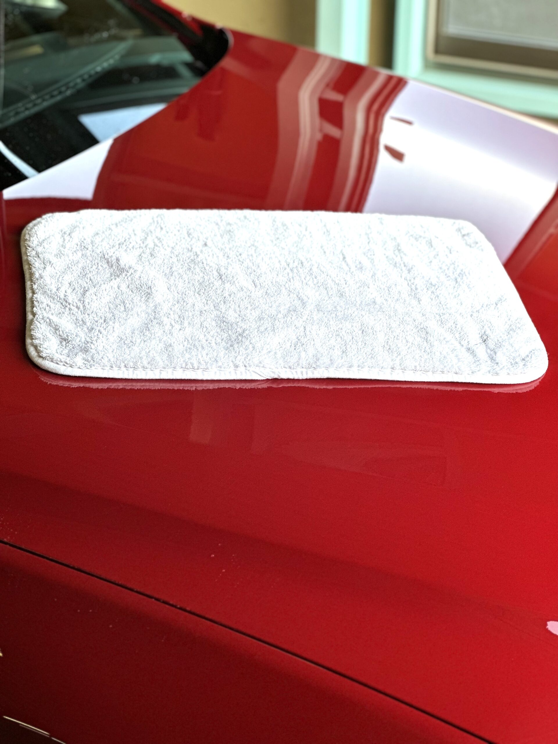 マイクロファイバーマッドネス Dry Me Crazy Drying Towel での拭き上げ