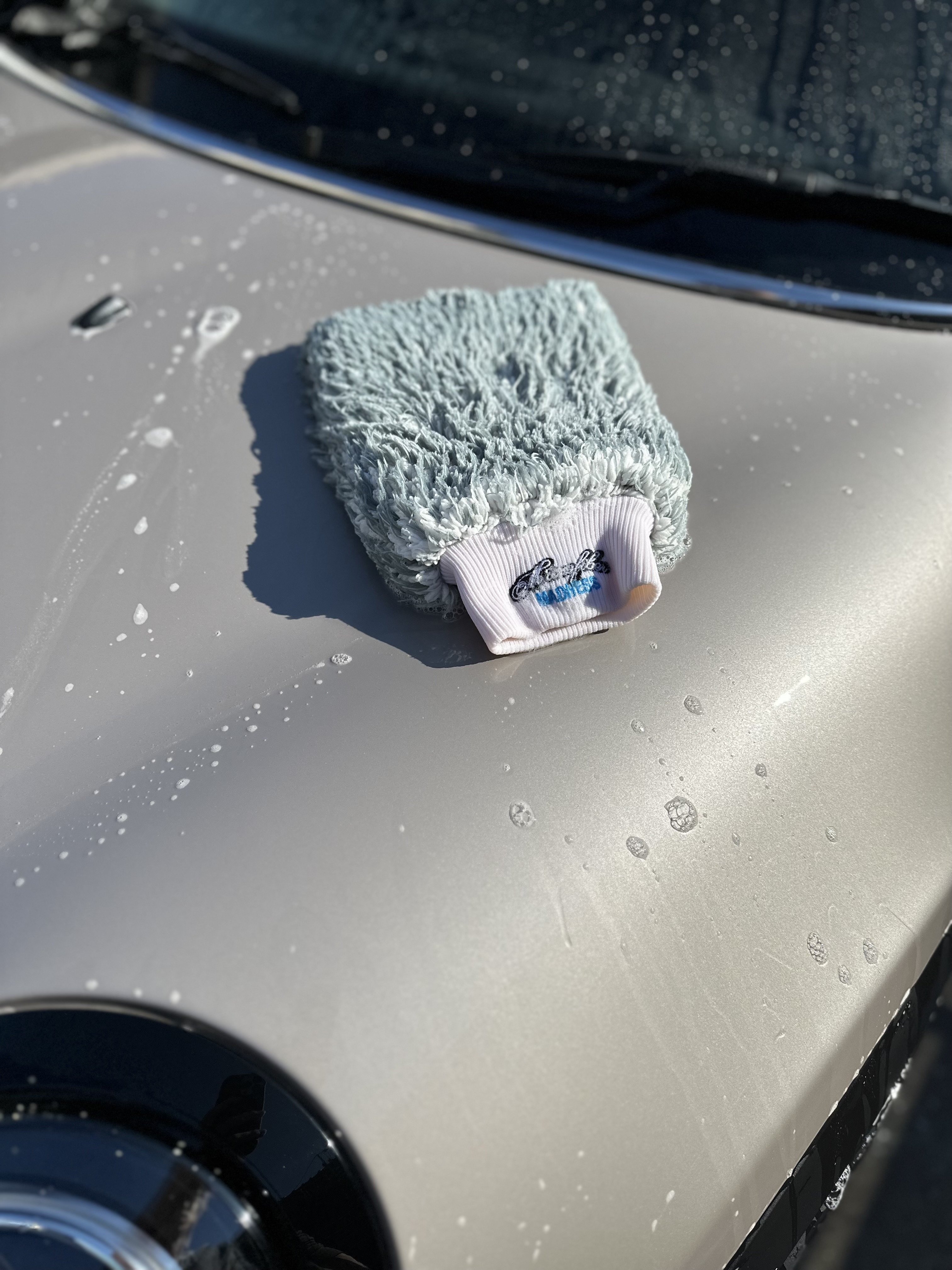Microfiber Madness IncrediMitt Gray でボディを洗浄