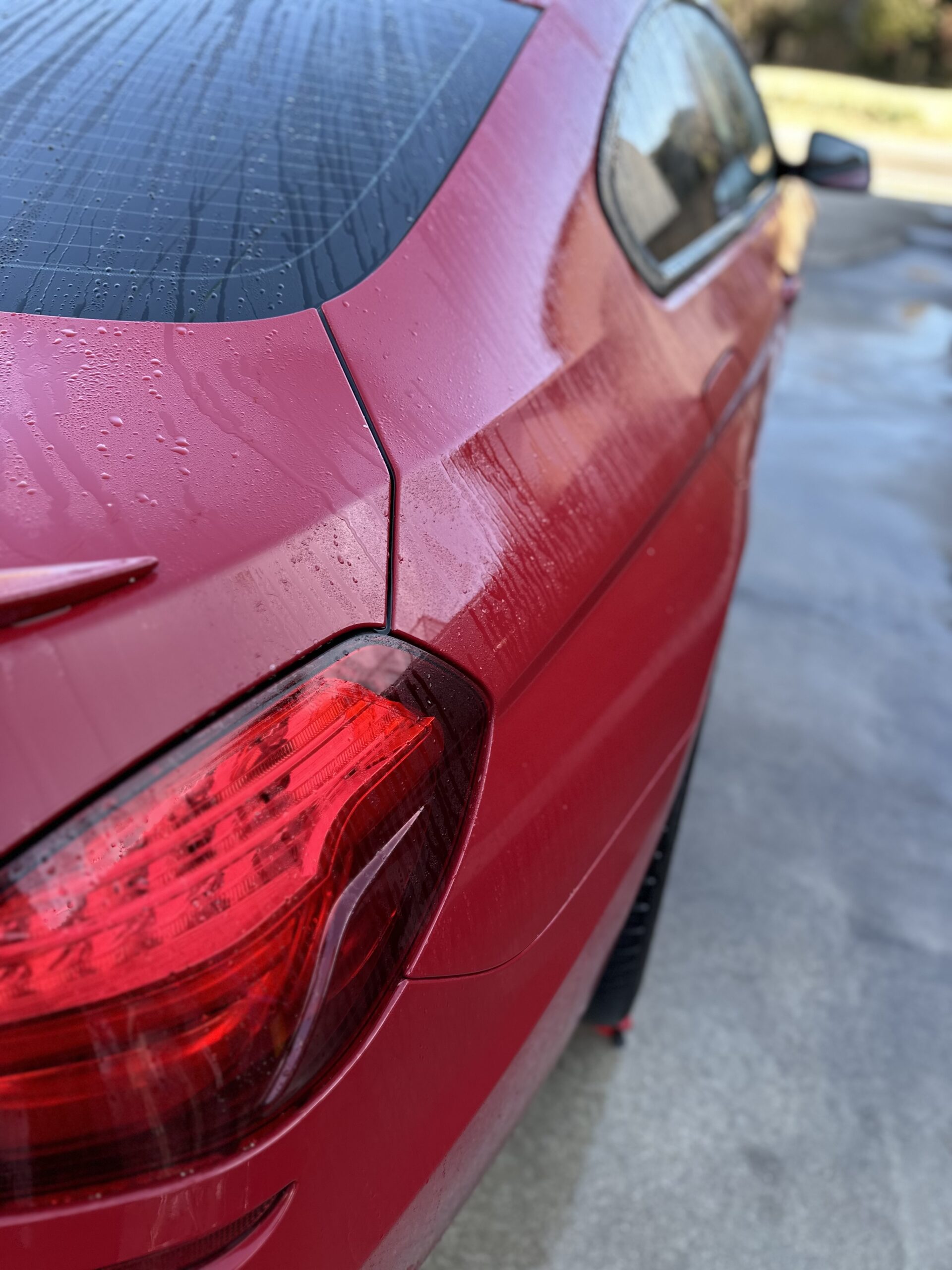 BMW F13 650i にTFRを散布し滞留させている状態