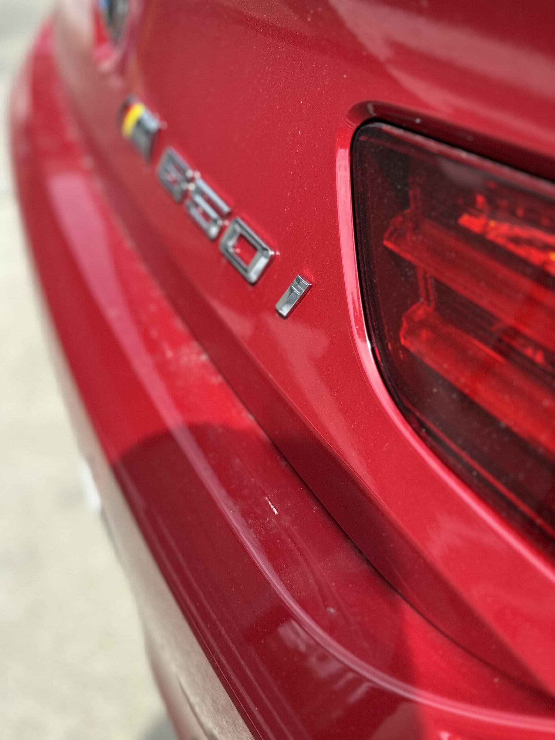 洗車前の BMW F13 650i のフロント
