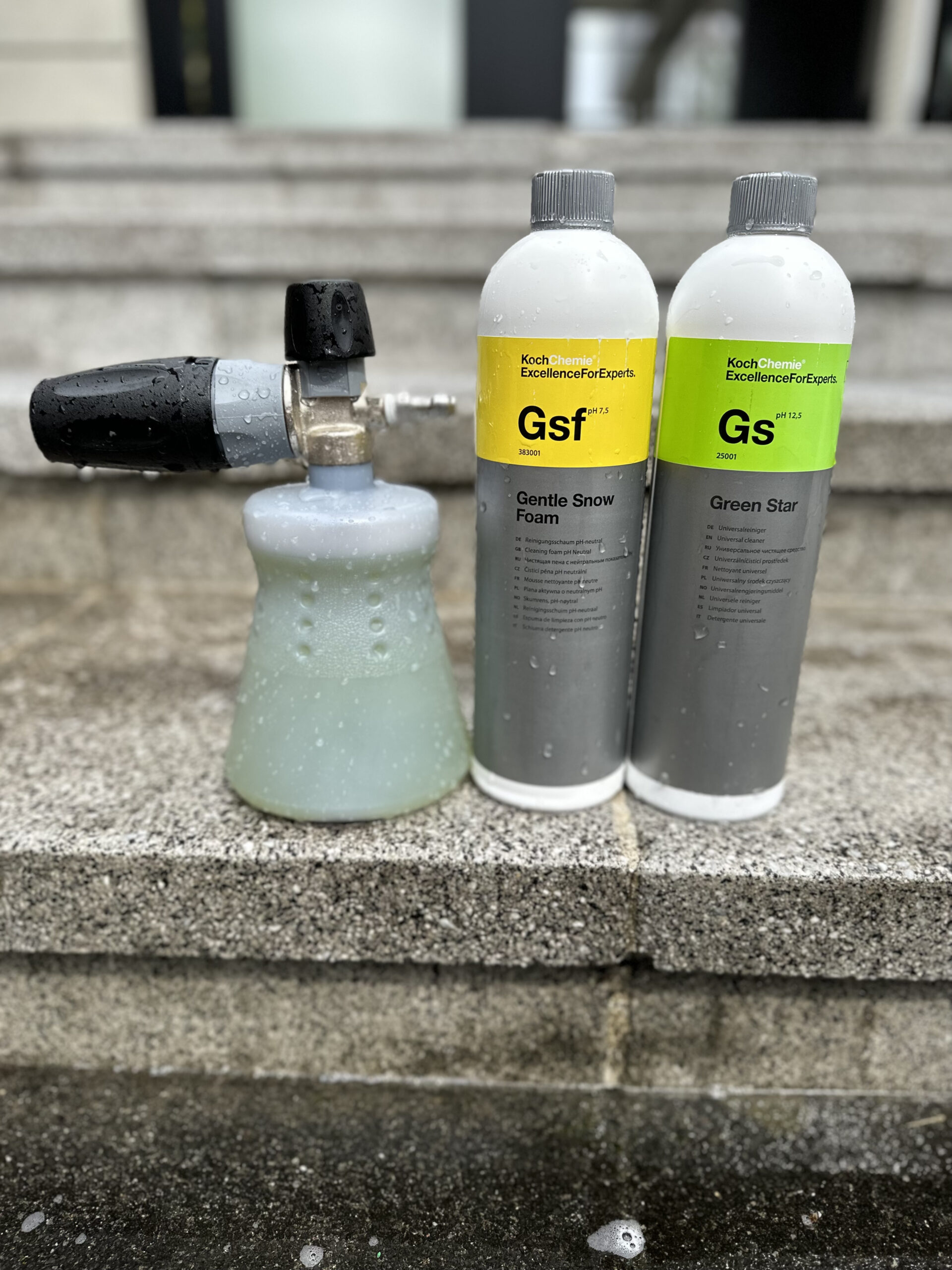 Koch Chemie Gentle Snow Foam GSFとGreen Star GSのボトル