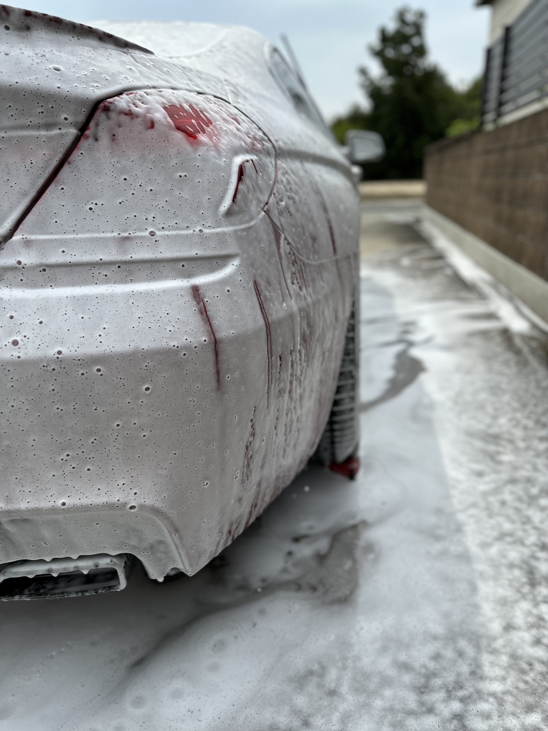 GSFとGSを混合した泡が滞留したボディ