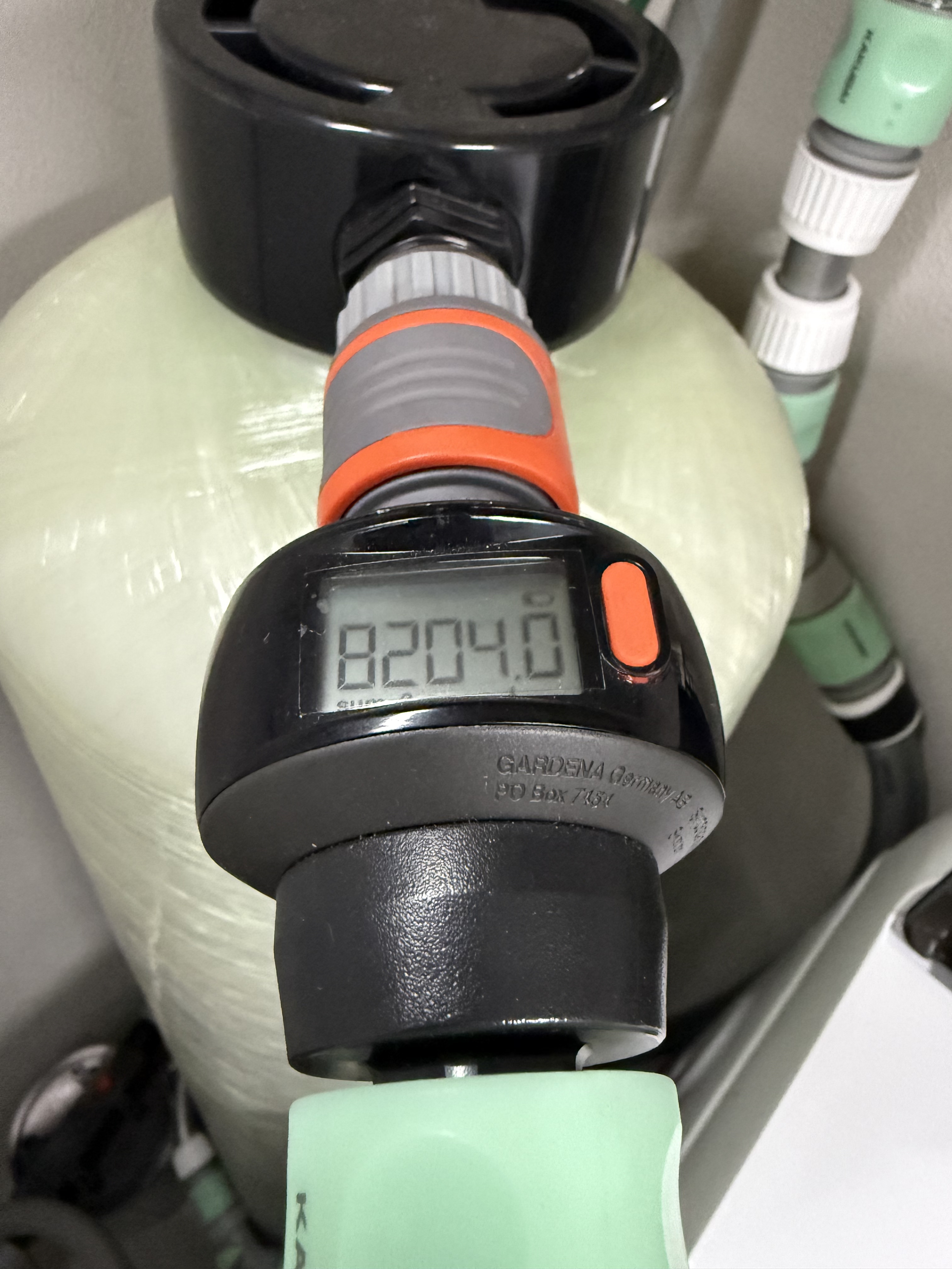 純水器 2025年累計使用量メーター確認